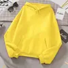 Sudadera Blanca 2025 para Hombres y Mujeres, Suéter de Manga Larga de Otoño, Sudadera Casual con Bolsillo, Unisex, Corte Holgado