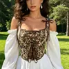 Corsé Renacentista Personalizado con Soporte de Ballena para Mujer, Ropa Exterior Sexy con Tirantes y Diseño de Espalda en U