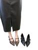 Zapatos de Salón Individuales de Punta Fina con Tacón Bajo Grueso de Nuevo Estilo Otoño 2026 para Mujer Estilo Coreano de Una Correa de Piel Suave Zapatos Mary Jane para Viaje de Trabajo para Mujer