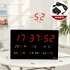Nuevo Reloj Electrónico Digital LED Transfronterizo para el Hogar Calendario Perpetuo en Inglés Reloj de Pared Pantalla Grande Silencioso Colgante de Pared Fabricante