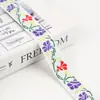 Cinta de jacquard bordada estilo étnico de 2 cm, lazo de cinta, accesorios para el cabello, material para tocado, cinturón de embalaje para caja de regalo