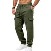 Colección Otoño/Invierno Europea y Americana de Amazon Transfronteriza: pantalones de chándal casual de punto, de peso pesado, forrados de forro polar, estilo ropa deportiva y de trabajo para hombre, corte holgado, al por mayor
