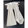 Calças casuais masculinas estilo americano, corte cleanfit, caimento solto, calças pretas modernas de perna reta, afuniladas, perna larga para homens