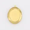 Caixa de Foto de Casal Criativa Europeia e Americana Colar Pingente de Joia DIY Caixa de Foto Oval Retro com Abertura Pingente de Metal
