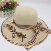 Chapéu de Verão Feminino para Viagem, Proteção UV, Proteção Solar, Aba Larga, Chapéu Tricotado para Mulheres, Respirável, Adulto