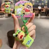 Llavero Oficial de Crayon Shin-chan con Botón de Alivio del Estrés de 14 Cuadrículas Dibujo Animado Lindo Juguete Divertido de Presionar y Disfrutar Regalo