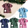 Colgantes de Joyería Personalizada Transfronterizos Regalos de Navidad Uniforme Plano de Enfermera Colgante de Enfermera 2D Nuevo Modelo Graduación Enfermera