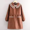 Delantal Francés de Manga Larga Cocina Hogar Bata de Alta Gama Mujer Floristería Repostería Ropa de Trabajo Catering Puesto Callejero Ropa Exterior