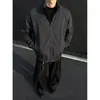 Nueva Colección Primavera y Otoño 2026: Chaqueta de Trabajo Trendy Cleanfit con Cuello Alto para Hombre, Corte Holgado, Mangas Raglán, Ropa de Abrigo Casual, Mayoreo
