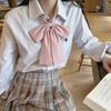 Puntos Originales Mango Largo Flor de Dama de Honor Lazos Estudiante Lindo Estilo Preppy Femenino Accesorios de Corbata de Uniforme JK