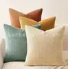 Venda Direta de Fábrica de Capas de Almofada de Veludo Cotelê de Cor Sólida, Almofadas de Sofá, Almofadas Decorativas Modernas Simples de Cor Sólida, Mais Vendidas no Exterior