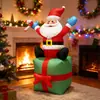 Decoração Inflável de Natal Iluminada Papai Noel da Amazon Adereços de Arranjo para Jardim Modelo Inflável Qi Ao St028