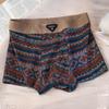 Estilo Étnico Retro Algodón Puro Ropa Interior Masculina Modernos Calzoncillos tipo bóxer Estampados Holgados Talla Grande Calzoncillos tipo bóxer Retro para Hombre