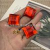 Acrílico Quadrado Malha Solado Rasteirinha Strass Não Poroso 25X25Mm Gema Colorida Quadrada Adesivo Decorativo Material Diamante