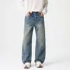 Pantalones vaqueros casuales versátiles de moda para hombre joven, corte recto holgado, nuevos para primavera y otoño 2026, resistentes al desgaste, venta al por mayor