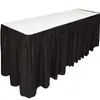 Mantel Desechable Impermeable a Prueba de Aceite de Plástico PE Rosa Azul Falda de Mesa Suministros de Decoración para Hotel Boda Fiesta