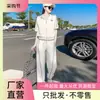 Traje deportivo de manga corta para mujer verano 2022 nuevo sentido de la moda casual hermana real moda callejera frita traje de dos piezas