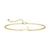 Amazon Nuevo Pulsera de Oro de 14K con 26 Letras Inglesas Pulsera de Letra Mini Letra Pequeña