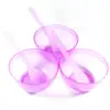 Ferramentas para Misturar Máscaras DIY, Tigelas Pequenas Multicor para Misturar Máscaras em Pó, Tigelas de Plástico, Transparente, Suprimentos para Salão de Beleza, Atacado em Estoque