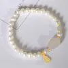 Pulsera de Perlas de Agua Dulce Naturales, Diseño de Nicho de Lujo Ligero, Chapada en Cobre con Oro de 14K, Joyería de Perlas de Moda y Versátil para Mujer