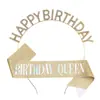 Venta Caliente Letras Internacionales Feliz Cumpleaños Cinta de Cumpleaños Diadema de Fiesta Correa para el Hombro Cinta de Etiqueta Set de Disfraz