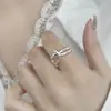 Anillos Apilables Geométricos Minimalistas para Mujer con Líneas Irregulares Envolviendo Anillos Abiertos de Malla Diseño de Nicho Anillos para el Dedo Índice Modernos