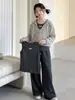 Conjunto de Sudadera Rayada para Niñas 2026 Otoño Nuevas Llegadas Chaleco Infantil Mediano y Grande Sudadera con Bloques de Color Pantalones de Pierna Ancha Ropa de Otoño para Niños