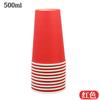 Taza de Papel Grande Color 500ml16A Venta al por Mayor Taza de Papel Grande Hecha a Mano DIY Engrosada Jardín de Infantes Construir 90