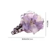 Pinza para el Cabello de Malla con Flor de Pedrería de Lujo, Exquisita Pinza para Flequillo y Mechones Laterales, Accesorio para el Cabello de Pinza BB de Alta Gama para Mujeres