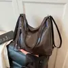 Bolsa retrô de grande capacidade para o dia a dia para mulheres, nova bolsa de ombro transversal casual versátil e na moda, mochila de dupla alça multiuso