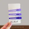 Pinzas para el pelo de niña, accesorios para el pelo de estilo coreano para mechones sueltos y flequillo, pinzas laterales de colores para el verano populares en redes sociales