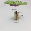 Adaptador Conector Tubo Amarelo Puro Rosca Completa M12 para M10 para M8 para M6 para M4 Adaptador de Rosca Padrão Britânico