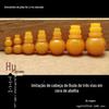 Resina sintética redonda amarela alta imitação de cera de abelha tee cabeça de Buda DIY Vajra estrela Lua Bodhi contas acessórios fabricantes