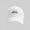 Gorra de Béisbol con Pico Bordado de Pato para Hombres y Mujeres, Suave para Primavera y Verano Estilo Hong Kong, Gorra de Sol que Realza el Rostro, Estilo Blanco Ins