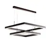 Lámpara de Araña para Sala de Estar 2025 Nueva Lámpara Moderna Simple Atmosférica Normcore Cuadrada Lámpara de Comedor Escandinava Luz Principal para Sala de Estar