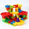 Bloques de Construcción para Niños Macarrón Tobogán Bloques de Construcción de Partículas Grandes Compatibles Bloques de Construcción de Bolas legao Tobogán Variable Bloques de Construcción