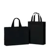 Bolsas de tela no tejida personalizadas con impresión de logotipo, bolsas tridimensionales ecológicas de colores lisas, bolsas promocionales corporativas hechas a medida