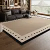 Alfombra de Estilo Medieval para Sala de Estar, Estilo Retro Francés, Lavable y Limpiable con Trapo, Sofá, Dormitorio, Felpudo sin Mantenimiento, Cobertura de Área Grande