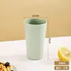 Venta Directa de Fábrica Paja de Trigo Simple Taza para Beber en Casa y Oficina Creativa Linda Pareja Color Sólido Taza Redonda