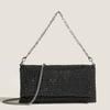 Bolso de Noche para Mujer 2025 Primavera y Verano Nueva Moda Trendy Bolso de Cadena con Pedrería Versátil Bolso Bandolera de Hombro Cosido a Mano