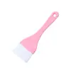 Brocha de Silicona para Mascarilla, Brocha Suave para Mascarilla, Brocha en Forma de Abanico para Ácido Frutal, Brocha de Maquillaje, Brocha de Belleza, Aplicador de Mascarilla de Barro, Herramienta de Belleza