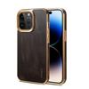 Funda de Teléfono Móvil de Cuero Genuino Encerado con Bordes Suaves, Galvanizada, Adecuada para Iphone18Promax y Funda Protectora de Cuero para Samsung S26U