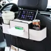Portavasos Multifuncional para Coche, Caja de Almacenamiento para Coche, Estante de Almacenamiento en el Respaldo del Asiento, Caja de Almacenamiento en el Respaldo del Asiento, Caja de Pañuelos para Coche