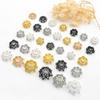 Chapado en Cobre Oro de 18 Quilates Color Negro Pistola Conservación Incrustado Circonita Hueco Brazalete Collar Flor Sombrero Accesorios de Joyería DIY