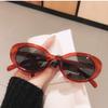 Gafas de sol con montura ovalada de la antigüedad media estilo europeo y americano forma cóncava estilo coreano con protección UV polarizadas texturizadas perezosas y hermosas