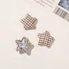 Estilo Japonês Outono/Inverno Novo Tecido Estrela de Cinco Pontas DIY Presilha de Cabelo Botão de Fivela para Casaco Chapéu Bolsa Ornamento Acessórios Galões