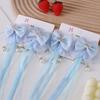 Nuevo Pasador para el Cabello de Niña Estilo Chino Celebridad de Internet Tassel Antiguo Tocado para Niña Hanfu Pin Lateral Cinta de Lazo Accesorios para el Cabello