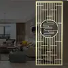 Exportación Transfronteriza de Nuevas Pantallas de Acero Inoxidable Estilo Chino, Paredes de Fondo para Vestíbulo de Hotel, Paredes Divisorias de Vestíbulo de Entrada con Rejilla Metálica