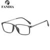 95908 Lentes Retro de Montura Completa para Hombre Disponibles Lentes de Potencia Combinan con Todo Gafas para Miopía Montura Adelgazante para Cara Grande Gafas Planas