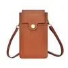 2026 Nuevo Modelo Bolso Sencillo de Color Sólido para Teléfono Móvil con Ventana Transparente y Capacidad para Pantalla Táctil, Bolso Mini Delgado de Hombro Cruzado